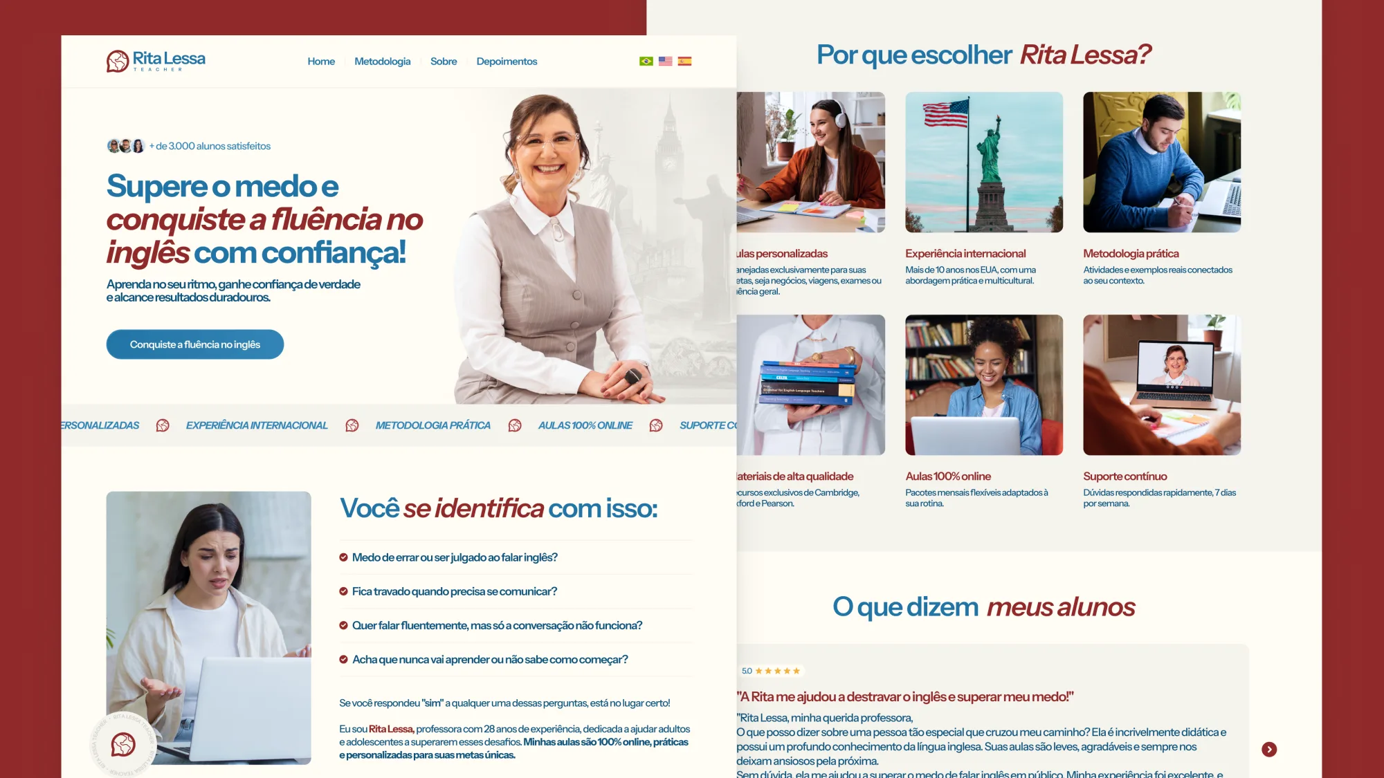Rita Lessa: brand application